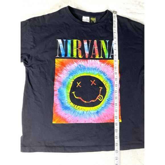 Nirvana Tie Dye Smiley Face T-Shirt Zara Youth 13-14 - Picture 4 of 6